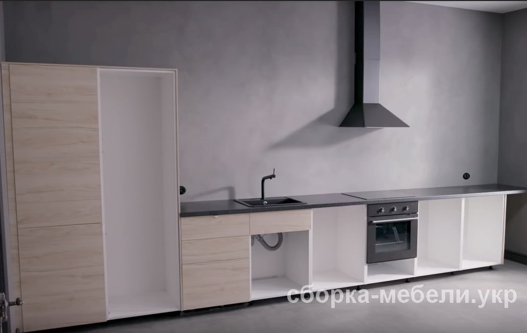 сборка кухонной мебели Ikea Нивки