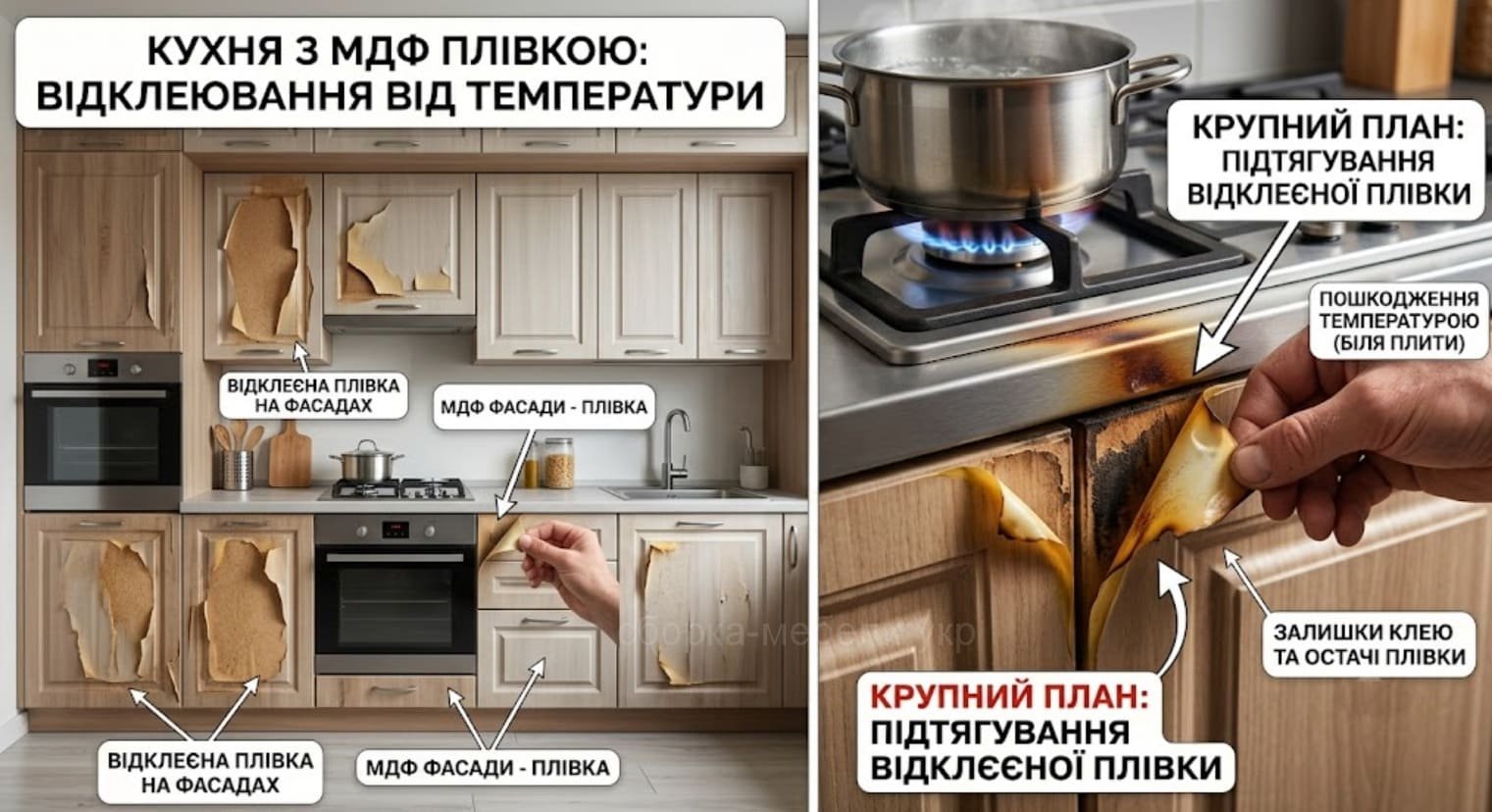 как отремонтировать мебельные фасады пленки