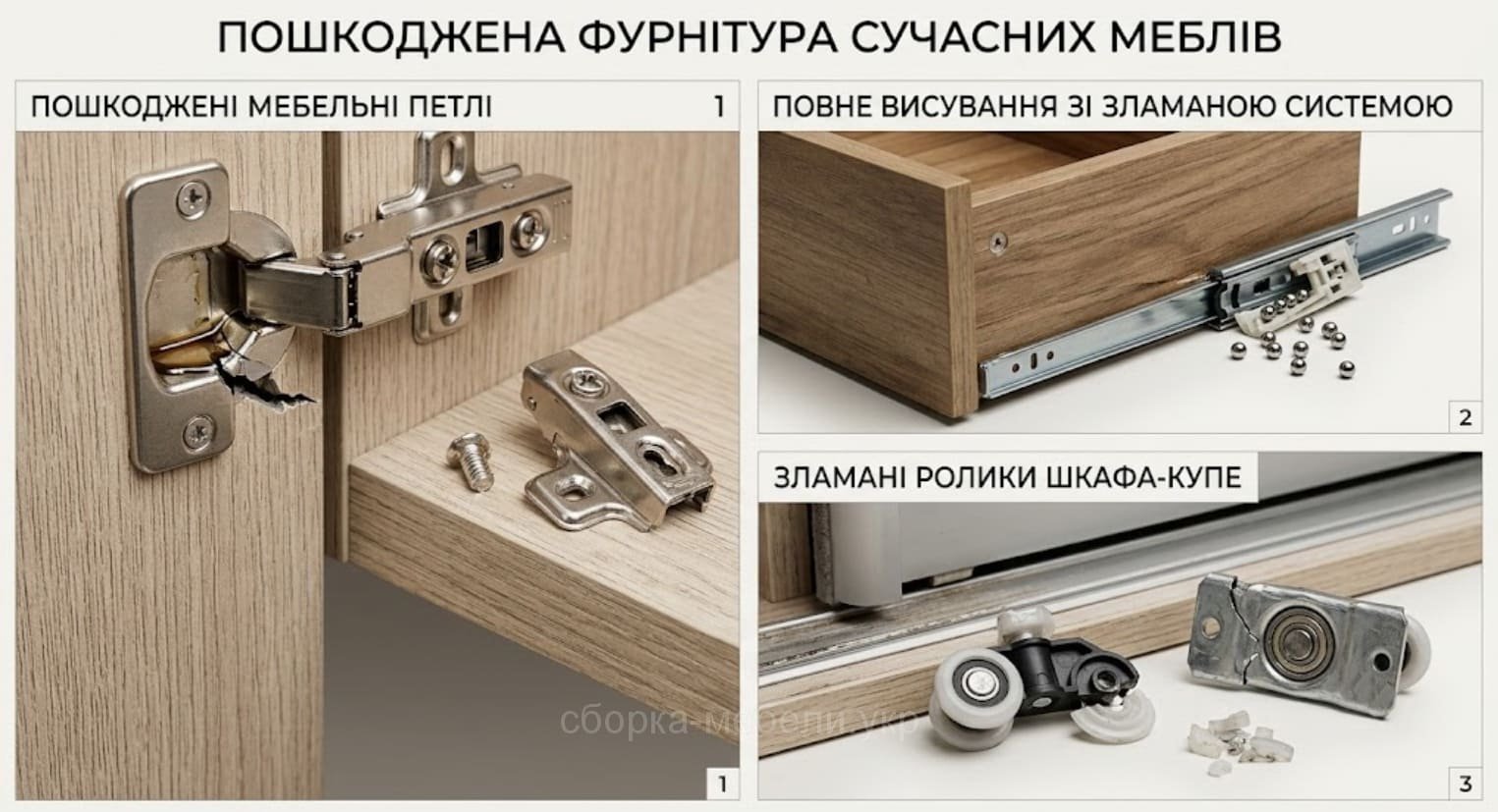 ремонт мебельной фурнитурі